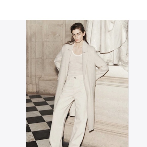 🔖 ZARA Oversized Vanilla/Cream Coat Small - Picture 4 of 6